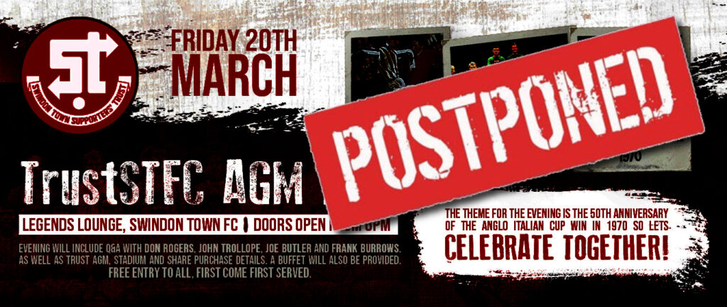 Mar 20 – AGM Postponed
